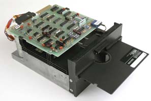 Shugart SA 400 floppy disk drive with floppy